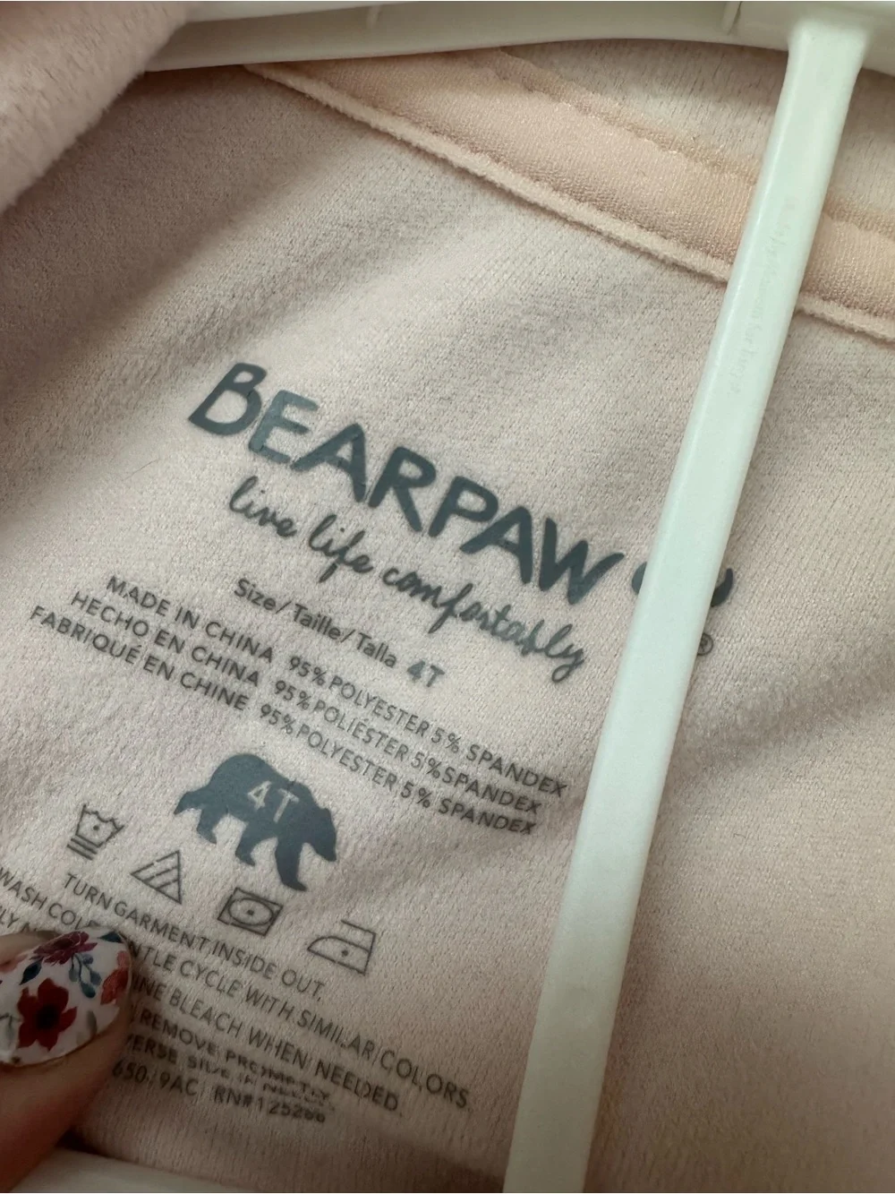 BearPaw Girls' Light Pink Cozy Pullover